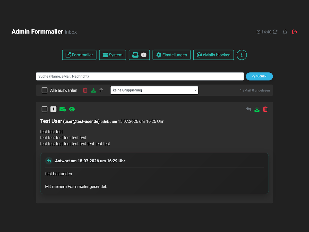 Formmailer Demo 7